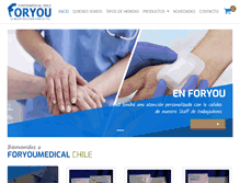 Tablet Screenshot of foryoumedical.cl